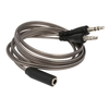 3, 5-mm-Audio-Y-Splitter-Kabel 1 Konverter für Buchse,  Buchse,  Mikrofon,  Kabeladapter für Kopfhörer zu Desktop-Laptop