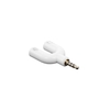 3, 5-mm-Audioadapter U-Typ-Audiokonverter Kopfhöreranschluss Headset-Mikrofonadapter für Mobiltelefon PC Laptop Weiß