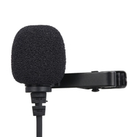 3, 5-mm-Aufnahmemikrofon Ansteckmikrofon für iOS-Android- / Windows-Handys Clip-Podcast Geräuschloses Mikrofon für Blogger mit 3, 0-m-Kabel 3, 5-mm-Audioadapter 4-polig bis 3-polig