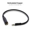 3, 5 mm bis 6, 5 mm Audio-Adapterkabel 3, 5 mm Stecker auf 6, 35 mm Buchse Konverterkabel für Mikrofon / Kopfhörer
