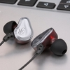 3, 5-mm-In-Ear-Sportkopfhörer mit Mikrofon Line Control-Kopfhörer Dual-Dynamic-Headset Kopfhörer mit schwerem Bass-Sound und 1, 2-m-Kabelkopfhörer für Telefone Tablet-Laptops mit 3, 5-mm-Schnittstelle