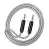 3, 5 mm Klinke Auxiliary Audiokabel Stecker auf Stecker Auxiliary Audiokabel für Auto / Telefon / Laptop,  Silber
