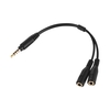 3, 5 mm Mikrofon Adapter Kabel Audio Stereo Mic Converter Kabel zwei 3-polige TRS weiblich zu einem 4-poligen TRRS Stecker für iPad iPhone Samsung Huawei Smartphone