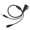 3, 5-mm-Minibuchse Aux MP3 Kabel USB Adapter Musik AMI MMI-Interface für Audi A3 A4 A5 A6 TT für VW Jetta GTI GLI Passat CC Touareg