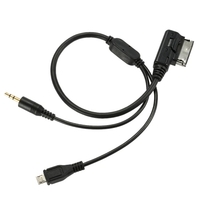 3, 5-mm-Minibuchse Aux MP3 Kabel USB Adapter Musik AMI MMI-Interface für Audi A3 A4 A5 A6 TT für VW Jetta GTI GLI Passat CC Touareg
