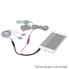 3, 5 mm Stereo-Audio-Stecker auf 2 weibliche Y-Splitter Mic Kopfhörer Ohrhörer Kopfhörer Jack Adapterkabel für Smartphone Tablet PC