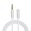 3, 5-mm-TRRS-Stecker auf Buchse Audiokabel 3, 5-mm-AUX-Verlängerungskabel,  kompatibel mit Auto-/Heim-Stereo-Telefon,  Laptop,  PC-Spielekonsole,  Silber