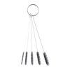 3, 5-Zoll-Nylon Präzisions-Bürsten-Ausrüstung 5 Stück Mini Reinigungsbürsten-Set Kit für Reinigung Airbrush,  Farbspritzpistole,  Düsenspitze