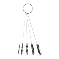 3, 5-Zoll-Nylon Präzisions-Bürsten-Ausrüstung 5 Stück Mini Reinigungsbürsten-Set Kit für Reinigung Airbrush,  Farbspritzpistole,  Düsenspitze