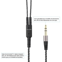3.5mm verdrahtet Kopfhörer Audiokabel Ersatz Ohrhörer MMCX Stecker abnehmbar für SE215 / SE315 / SE425 / SE535 / SE846 UE900 Ohrhörer