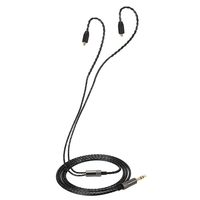 3.5mm verdrahtet Kopfhörer Kabel abnehmbarer Ersatz Kopfhörer Schnur MMCX Stecker für Shure SE215 SE315 SE425 SE535 SE846 UE900 Kopfhörer schwarz