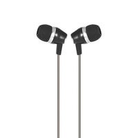 3.5mm verdrahtete Kopfhörer In-Ear Stereo Musik Headsets Line Control Kopfhörer Freisprechen mit Mikrofon Schwarz für 3, 5 mm Audio Geräte