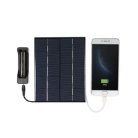3.5W 5V Polykristalline Silikon-Sonnenkollektor-Solarzelle für Energien-Aufladeeinheit USB-Hafen 18650 Batterie Aufladen