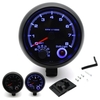 3, 75-Zoll-Auto-Universal-Schwarz-Drehzahlmesser-Blau-Inter-Shift-Licht 0-8000 U / min