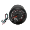 3, 75" Auto Universal Schwarz Drehzahlmesser Weiß Inter Shift Licht 0-8000 RPM