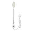 AC110-250V 1W 21LEDs Nähmaschine Lichtlampe Drehbarer Knopf Dimmbar Einstellbare Helligkeit Feste Basis Flexibler biegbarer Schlauch Schwanenhals Design für Hausarbeit Haushaltsaufgaben Aufgaben
