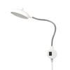 AC110-250V 1W 21LEDs Nähmaschine Lichtlampe Drehbarer Knopf Dimmbar Einstellbare Helligkeit Feste Basis Flexibler biegbarer Schlauch Schwanenhals Design für Hausarbeit Haushaltsaufgaben Aufgaben