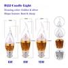AC220V 10W B22 LED Kerze Lampe Licht Silber Rawai Blase dimmbar Kronleuchter Lampe praktische dekorative energiesparende Home Beleuchtung Leuchte warmweiss