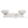 AC85-265V LED-Notlichtlampe mit zwei einstellbaren 1800-mAh-Batterien zur Wandmontage für gewerbliche Wohngebäude und Keller
