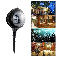 AC85V-240V 5W LEDs Mini Projektor Licht mit Fernbedienung Unterstützte Geschwindigkeit Einstellbarer Timer Timing Zeiteinstellung Indoor Outdoor IP65 Wasserbeständigkeit Schnee Fallende Landschaft Lampe