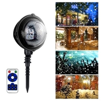 AC85V-240V 5W LEDs Mini Projektor Licht mit Fernbedienung Unterstützte Geschwindigkeit Einstellbarer Timer Timing Zeiteinstellung Indoor Outdoor IP65 Wasserbeständigkeit Schnee Fallende Landschaft Lampe