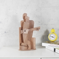 Accordion Player Kreative Dekoration Sandstein Textur Gefühl Handwerk Abstrakte Charakter Skulptur Wohnzimmer Einrichtungsgegenstände