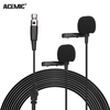 ACEMIC XM2 Doppelkopf-Lavaliermikrofon Clip-on-Kondensator Omnidirektionales Mikrofon 3-poliger Mini-XLR-Stecker 6 m langes Kabel