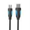 ACHTUNG USB2.0-Druckerkabel Stecker / Stecker 3m / 9.84ft-Scannerkabel für HP / Canon / Epson (Schwarz)