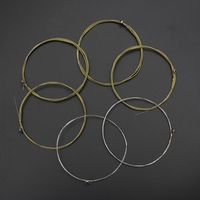 Acoustic Folk-Gitarre Saiten Ersatz des vollen Satz 6pcs (0, 011-0, 052) Stahlkern Kupferlegierung Wunde mit End-Kugel Medium Tension