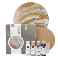 Acryl-Gießfarbe Set mit 4 Flaschen (60 ml) Flaschen Flüssige Acrylfarbe mit hohem Durchfluss für Leinwand Holz Stein Glasfliesen Papier