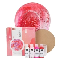 Acryl-Gießfarbe Set mit 4 Flaschen (60 ml) Flaschen Flüssige Acrylfarbe mit hohem Durchfluss für Leinwand Holz Stein Glasfliesen Papier