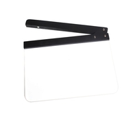Acryl Schindel trocknes Auslöschen Direktor Filmklappe 9.6 * 11.7 " mit Weiß / Schwarz Stock