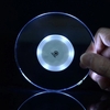 Acryl ultradünne LED-Untersetzer runde Form leuchtende Untersetzer Cup Mat