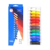 Acrylfarbe Set 15ml jede Tube Wasserdicht Reiche Pigmente 12 Farben Künstlerbedarf für Kinder Studenten Erwachsene Künstler Maler DIY Wandmalerei auf Leinwand Holz Stein Keramik Handwerk Halloween Party