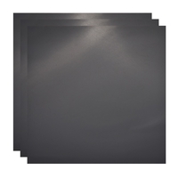 Acrylglas Reflexionstafel 28x28cm/11x11 Zoll Quadratisch 3pcs Fotografie Hintergrund Boards für Stillleben Fotografie Schmuck Uhren Artikel Fotografie(Schwarz)
