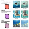 Action Camera Wasserdichte Hülle + Rot Pink Lila Filter Set Ersatz für GoPro Hero 9 Tauchen Surfen Schnorcheln