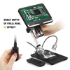 AD206 7 Zoll LCD-Bildschirm 2.0MP 200X Digitales Mikroskop Industrielle Inspektion Elektronenmikroskop Handy Reparatur PCB Löten SMT-Mikroskope mit Fernbedienung