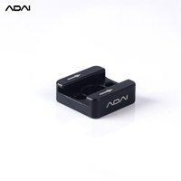 ADAI-Adapterverlängerung aus Kaltschuhhalterung aus Aluminiumlegierung mit universeller 1/4-Zoll-Dual-M2.5-Schnittstelle für die LED-Lichtmontage des Kamerakäfigmikrofons