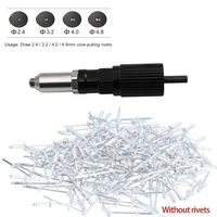 Adapter-Kit für elektrische Nietpistole,  Werkzeug zum Nieten von Akku-Nietpistolen Elektro-Handbohrset