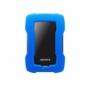 ADATA HD330 Tragbare externe Festplatte Stoßfeste mobile Festplatte mit stoßfester Silikon-256-Bit-AES-Verschlüsselung Schwarz 1 TB