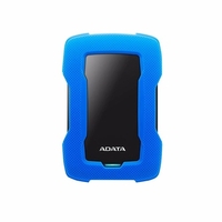 ADATA HD330 Tragbare externe Festplatte Stoßfeste mobile Festplatte mit stoßfester Silikon-256-Bit-AES-Verschlüsselung Schwarz 1 TB