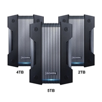 ADATA HD830 Externe Festplatte Tragbare Festplatte 4 TB USB3.1 Anti-Schock-Datenverschlüsselung für Reisen (Schwarz)