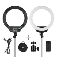AFI 16 Zoll LED Ringlicht für Telefon und Kamera 38W Stufenlos dimmbar 3000K-6500K Beleuchtungsset mit LCD-Display Handyhalter Tragetasche für YouTube Vlog Videoaufnahmen Live-Streaming Make-up Porträt Selfie Fotografie