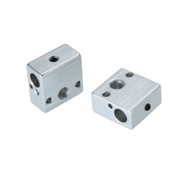 Aibecy 2pcs Aluminium Heizblock Hot End Heizblock 20 * 20 * 10mm kompatibel