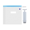 Aibecy 3D-Drucker Filament Compression Aufbewahrungsbeutel Vakuumversiegelte Trockenbeutel für PLA ABS Nylon Holz TPU Feuchtigkeitsbeständig 1PCS Wiederverwendbarer Trockenbeutel mit manueller Luftpumpe Verschlussclip