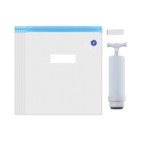 Aibecy 3D-Drucker Filament Compression Aufbewahrungsbeutel Vakuumversiegelte Trockenbeutel für PLA ABS Nylon Holz TPU Feuchtigkeitsbeständig 1PCS Wiederverwendbarer Trockenbeutel mit manueller Luftpumpe Verschlussclip