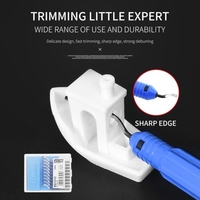 Aibecy 3D-Drucker-Trimmwerkzeug Modell Trimmen Kni-fe Scraper Entgraten Polierschneider mit 10 Ersatzklingen