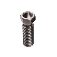 Aibecy 3D-Druckerdüse 0, 2/0, 3/0, 4/0, 5/0, 6/0, 8/1, 0 mm Düse Gehärtetes Stahlwerkzeug M6 Gewinde Extruder Druckkopf Hochtemperaturbeständige Vulkandüsen für 1, 75 mm Filament Kohlefaser Filamente