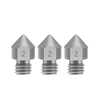 Aibecy 3D-Druckerteile 3-teilige TC4-Titanlegierungsdüsen 0, 2 / 0, 3 / 0, 4 / 0, 5 mm