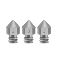 Aibecy 3D-Druckerteile 3-teilige TC4-Titanlegierungsdüsen 0, 2 / 0, 3 / 0, 4 / 0, 5 mm